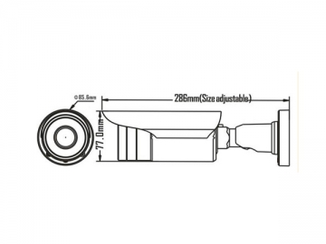 2.0Mp WDR IP66 Varifocal Lens Cylinder HDCVI Camera