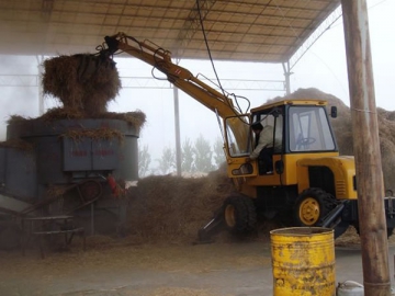 Wheel Grass Grapple Loader