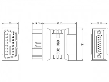 J1962 OBDII Adapter (16-Pin)