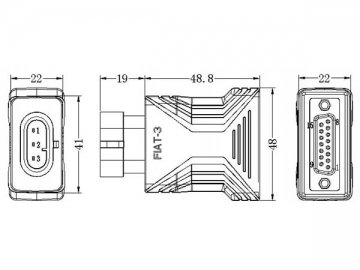 Fiat 3-Pin Adapter