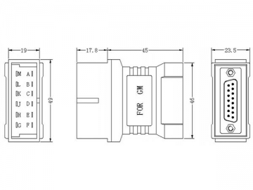 GM/Daewoo 12-Pin Adapter