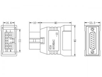 Hyundai/Kia 10-Pin Adapter