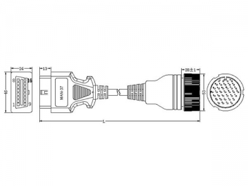 Man 37-Pin Cable