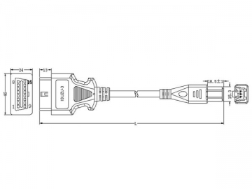 Isuzu 3-Pin Cable