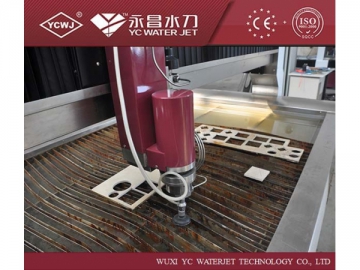 4-axis Water Jet Cutting Machine for Marble Granite Tile