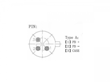 3G-10G 1100nm-1650nm InGaAs Coaxial Pigtail Pin Photo Diode