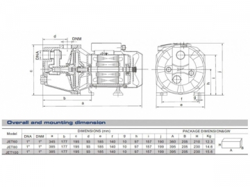 Self-Priming Jet Pump, JET Series