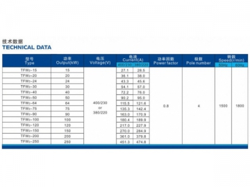 Three-Phase Brushless AC Synchronous Generator