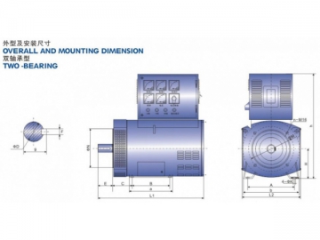 Three-Phase Brushless AC Synchronous Generator