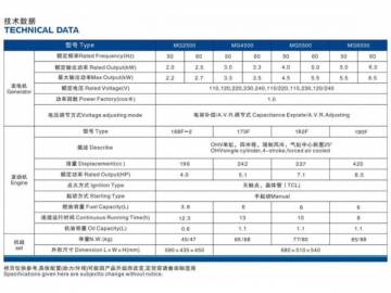 2-6kw Gasoline Generator Set (CHINA Engine)