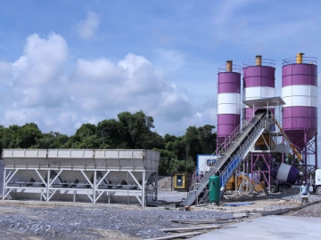 90 m³/h Concrete Batch Plant, HZS90