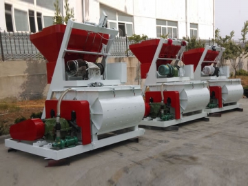 Twin-shaft Concrete Mixer