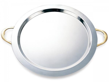 Handled Stainless Steel Serving Tray