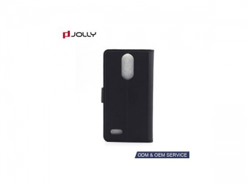 LG K8 Glossy Case, Drop Proof Cell Phone Flip Case