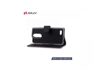 LG K8 Glossy Case, Drop Proof Cell Phone Flip Case