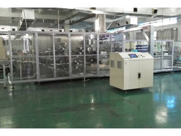 Automatic Wet Wipe Production Line with Stacking Station(Wet wipe cutting, folding, stacking, packing and sealing line)