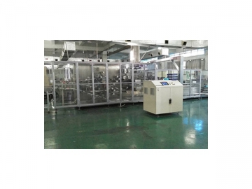 Automatic Wet Wipe Production Line with Stacking Station(Wet wipe cutting, folding, stacking, packing and sealing line)