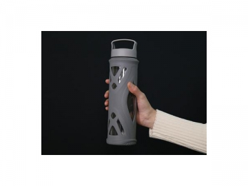 Loop Cap Glass Water Bottle