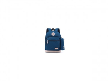 CBB2835-1 Canvas School Bag with Pencil Case, 27*12*38cm Kids' School Backpack