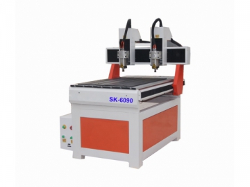 SK6090 CNC Router with Two Head